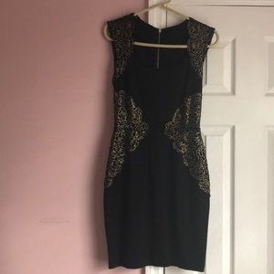 Black and Gold Erin Fetherston Dress